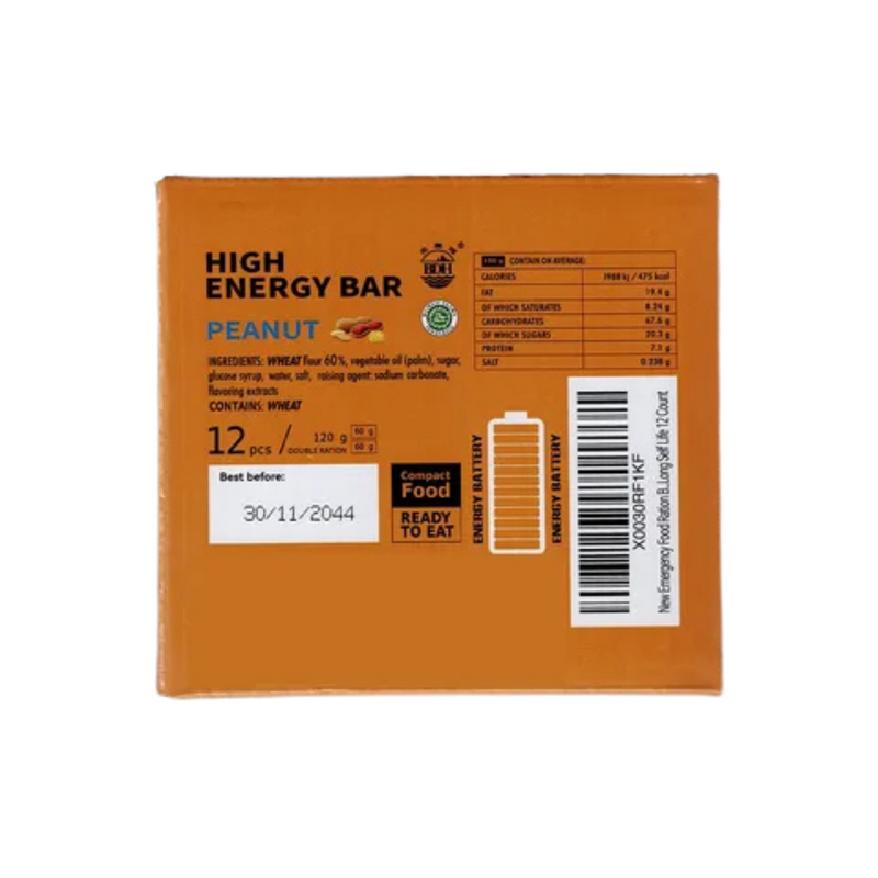 High Energy Emergency Food Ration Bar | Peanut