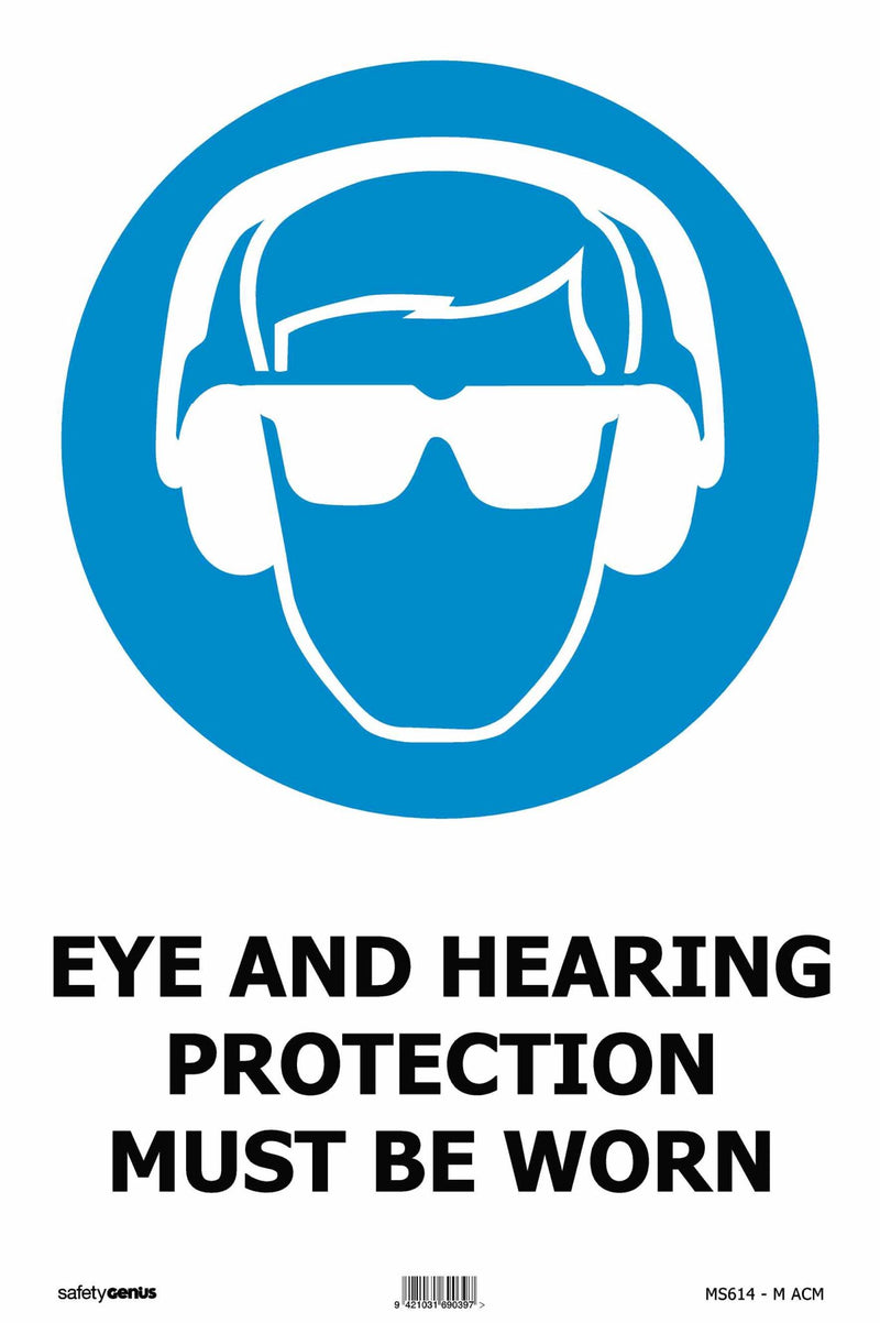 Eye and Hearing Protection Must Be Worn MS614