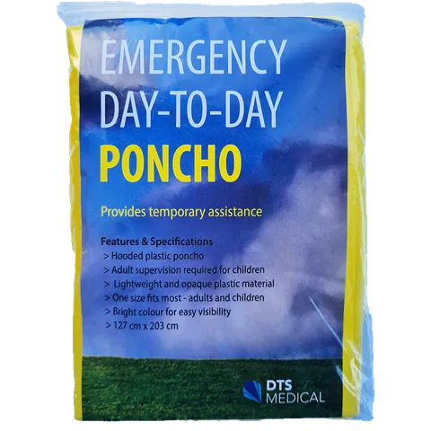 Emergency Poncho | Disposable Light Weight