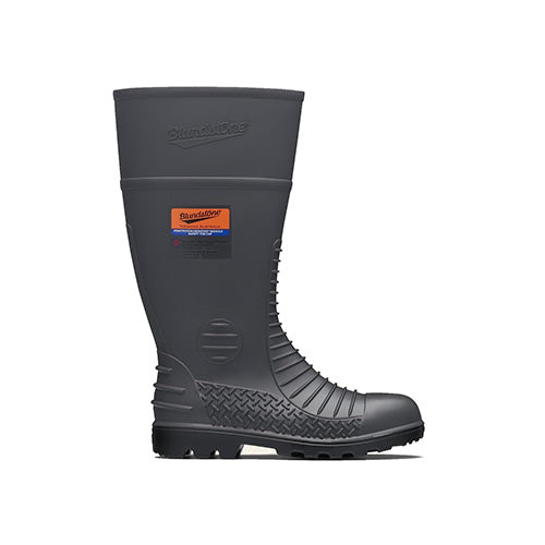 Grey Comfort Arch Steel Toe with Penetration Resistant Steel Midsole Gumboot | #024