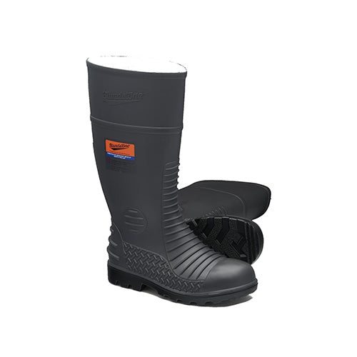 Grey Comfort Arch Steel Toe with Penetration Resistant Steel Midsole Gumboot | #024