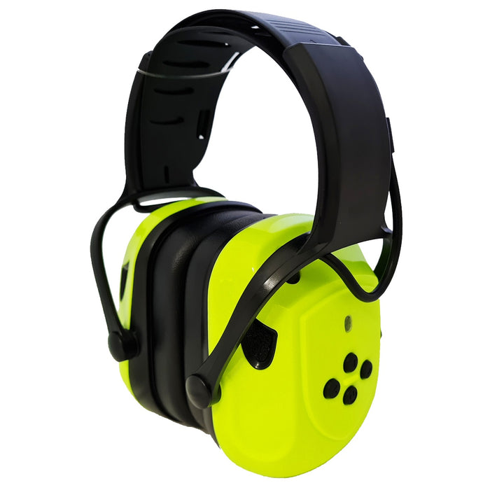 Safe-T-Tec | Premium Hi-Vis Yellow Bluetooth Earmuffs – Class 5 | 111517
