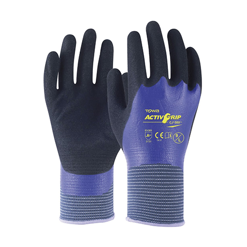 Towa Activgrip 569 Nitrile Double Dip Gloves | 12 Pairs