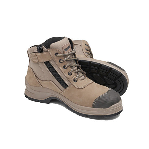 Blundstone | Stone Unisex Zip Up Safety Boots | #325
