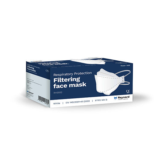 Reynard | P2 Three-Fold FFP2 Filtering Face Mask | Carton of 20 Boxes  (3 piece)