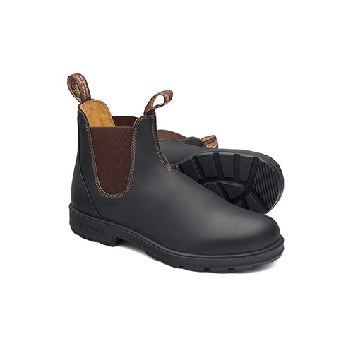Blundstone | Stout Brown V Cut Elastic Side Boot | #600
