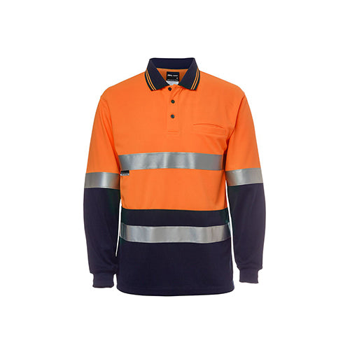 Hi Vis Long Sleeve Day & Night Traditional Polo | 6HVSL