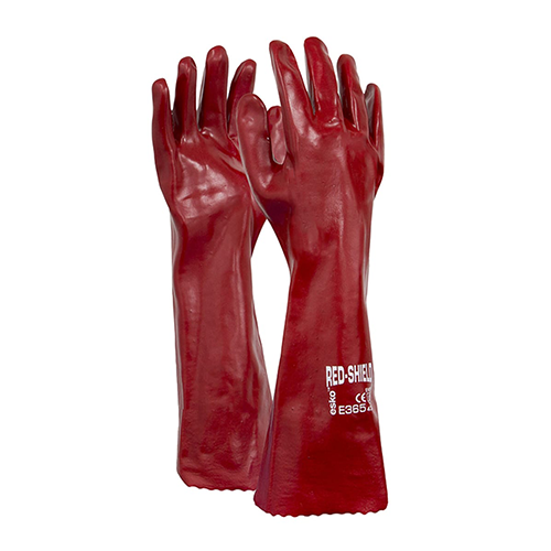 Esko | Red Shield Gauntlet 45cm Gloves | 12 Pairs