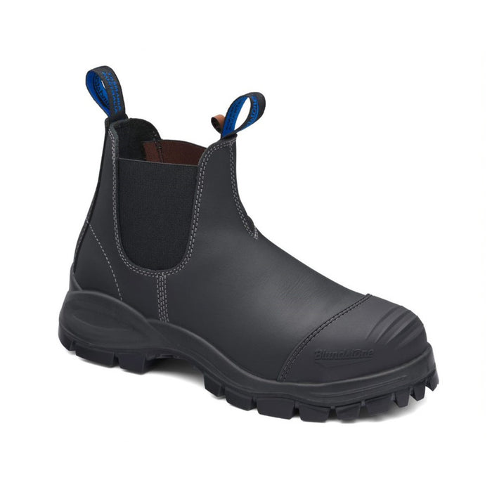 Blundstone | Black Water Resistant Leather Elastic Sided Boot with TPU Toe Guard | #990