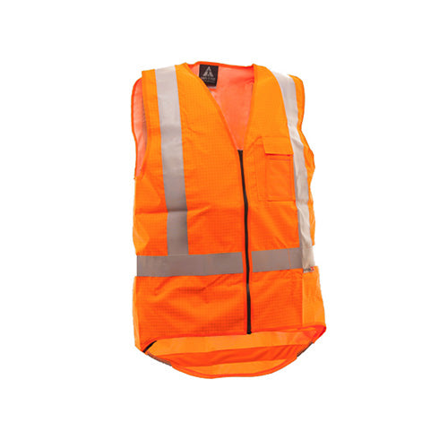 Safe-T-Tec | Orange FR TTMC Zipped Hi-Vis Vest DN | 801041