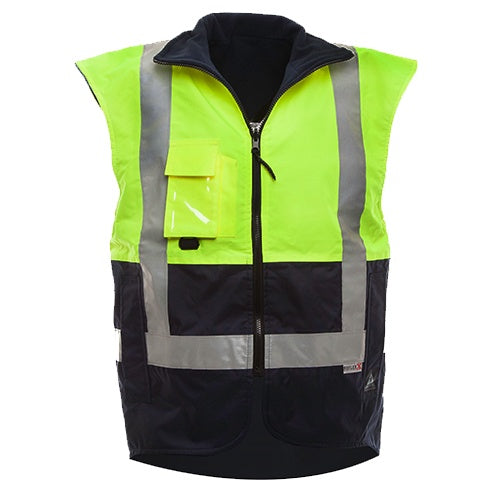 Essentials Yellow/Navy PU Coated Vest DN | 801050