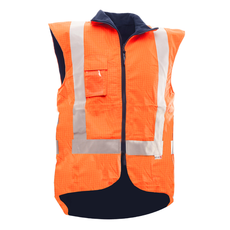 TTMC Essentials Flame Retardant/Anti Static Reversible Orange Vest | 801056