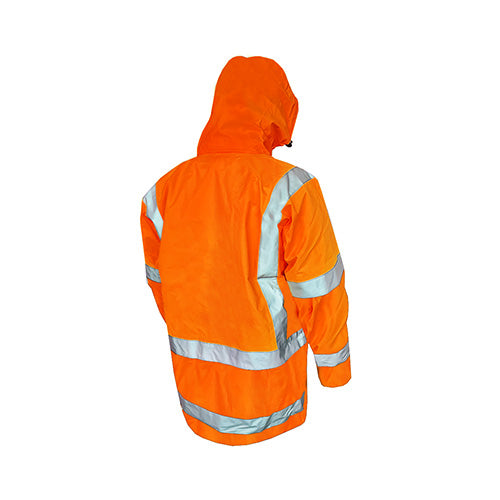 Safe-T-Tec |  Orange TTMC Essentials Full Waterproof Jacket DN | 801061