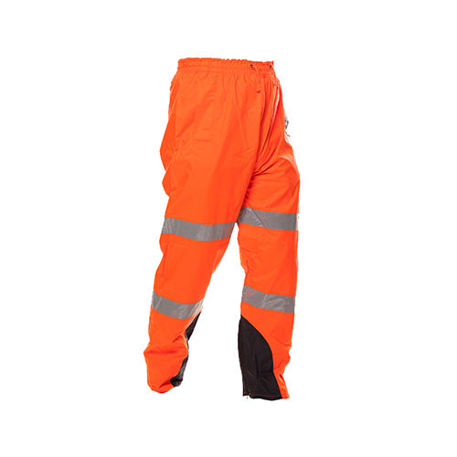Safe-T-Tec | Orange Essentials Full Orange PU Coated Rain Trousers | 801071
