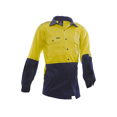 Safe-T-Tec | Yellow/Navy 170gsm Cotton DO Shirt | 801130