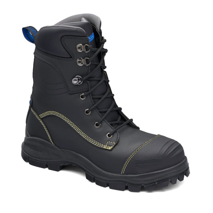 Blundstone | Black Leather High Leg Boot, Penetration Resistant - TPU Toe Guard | #995