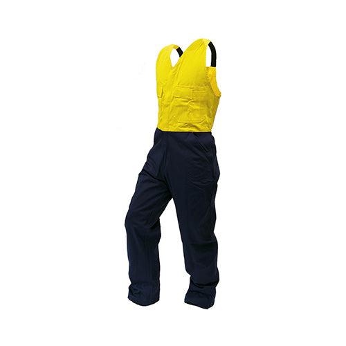 Safe-T-Tec | Yellow/Navy Bib Overalls 300gsm Cotton | 820000