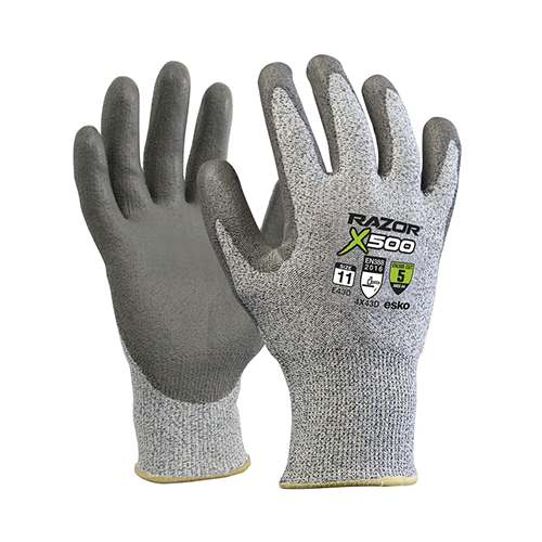 Esko | Razor X500 Cut 5 PU Dip Gloves | Carton of 120 Pairs