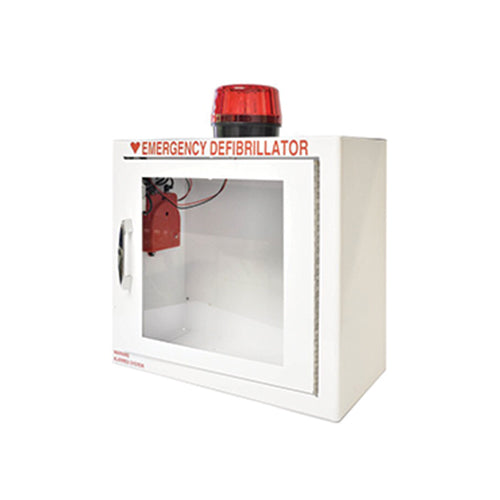 AED Cabinet Basic White With Alarm Light