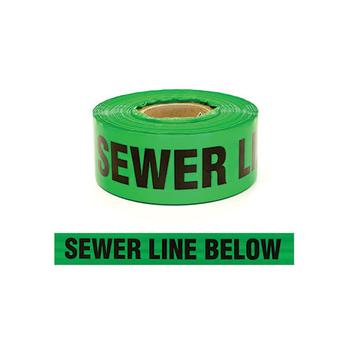 Sewer Line Below Trench Warning Tape