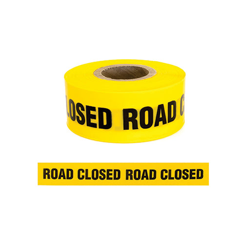 Road Closed Barrier Warning Tape