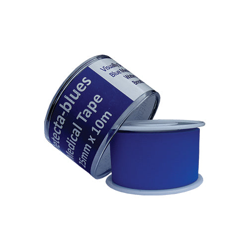 Blue Visually Detectable Tape 25mm x 10m