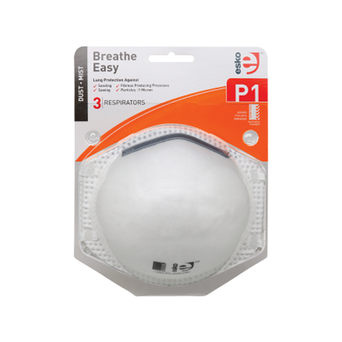 Breathe Easy P1 Non-Valved Disposable Mask | Carton of 10 Packs