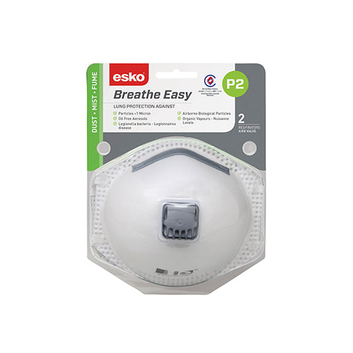 BreatheEasy P2 Valved Mask | 2 Pack