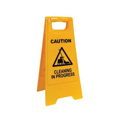 Cleaning In Progress | A Frame Sign