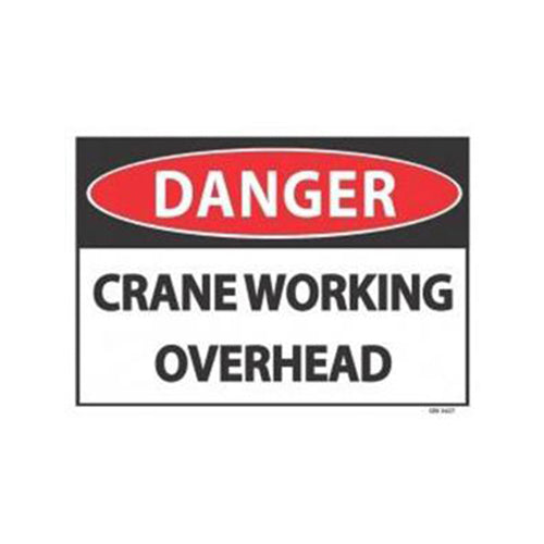Danger Crane Working Sign | 340mm x 240mm