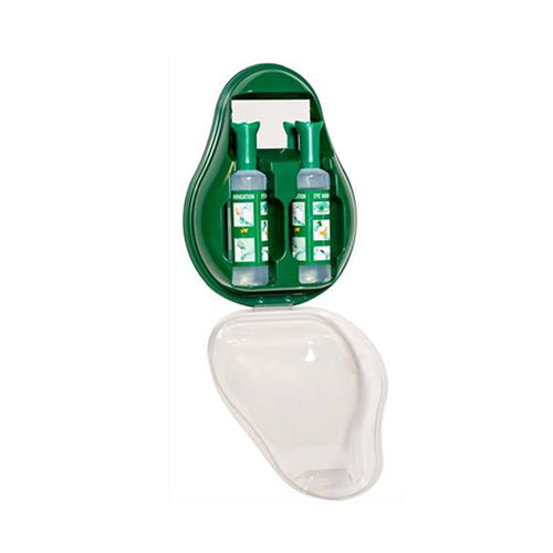 Eye Wash Station with Protective Cover | 2 x 500ml Irrigation Bottles