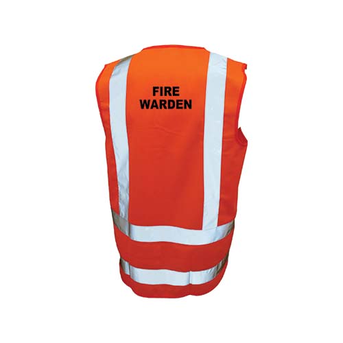 Orange Fire Warden Hi Vis Vest