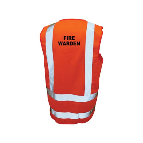 QSI | Orange Fire Warden Hi Vis Vest