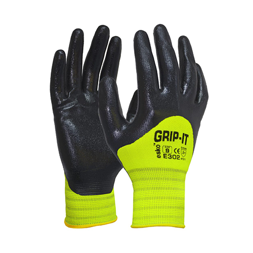 Esko | Grip It 3/4 Coat Hi Vis Nitrile Gloves | 120 Pairs