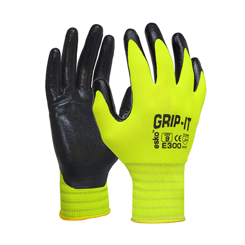 Esko | Grip It Hi Vis Nitrile Gloves | 12 Pairs