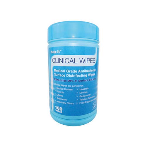 Clinical Wipe Help-It Surface Disinfectant | Can of 160