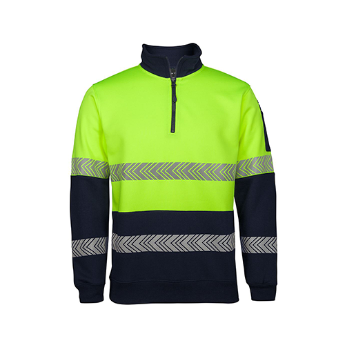 Hi Vis 1/2 Zip Seg Tape Fleece | 6HZS