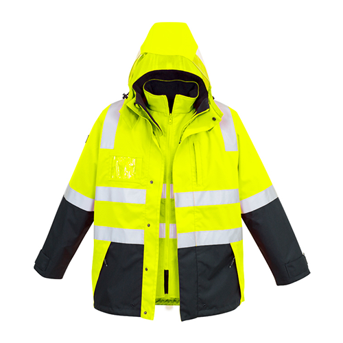 Hi Vis 4 in 1 Waterproof Jacket | ZJ532
