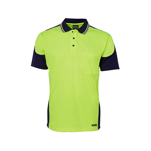Hi Vis Contrast Piping Polo | 6HCP4