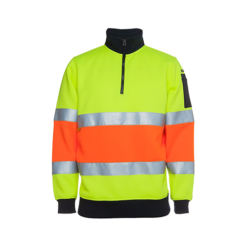 Hi Vis Day & Night 1/2 Zip Fleecy Sweat | 6HZFS