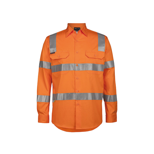 Hi Vis Day & Night Long Sleeve 150g Vic Rail Shirt | 6DNWR