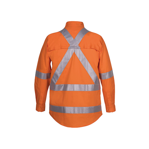 Hi Vis Day & Night Long Sleeve 150g X Back Shirt | 6DCBL