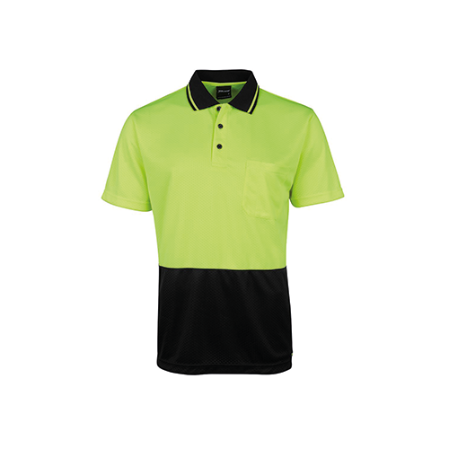 Hi Vis Jacquard Non Cuff Polo | 6HJNC