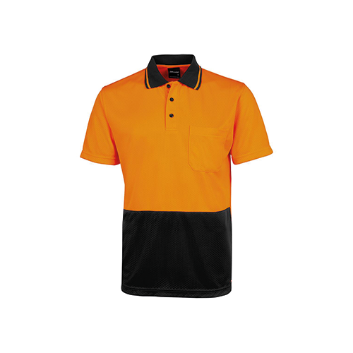 Hi Vis Jacquard Non Cuff Polo | 6HJNC