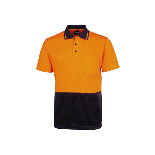 Hi Vis Jacquard Non Cuff Polo | 6HJNC