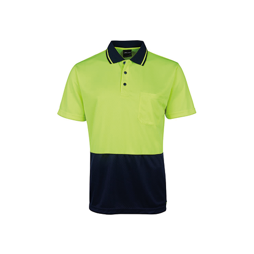 Hi Vis Jacquard Non Cuff Polo | 6HJNC