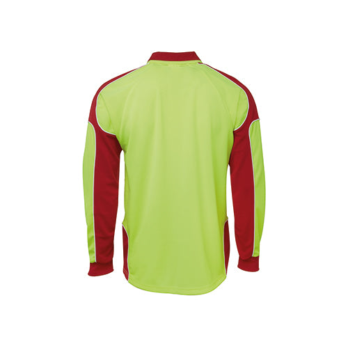 Hi Vis Long Sleeve Arm Panel Polo | 6AP4L