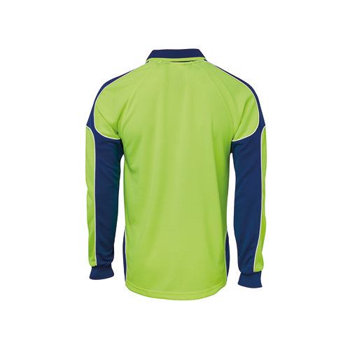 Hi Vis Long Sleeve Arm Panel Polo | 6AP4L