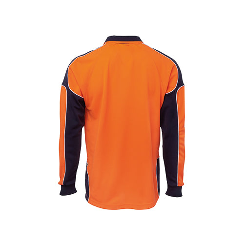 Hi Vis Long Sleeve Arm Panel Polo | 6AP4L