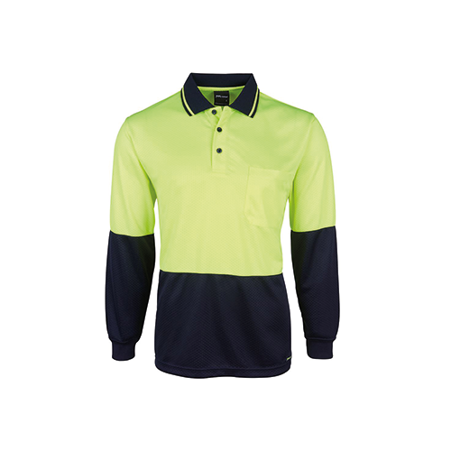 Hi Vis L/S Jacquard Polo | 6HJNL